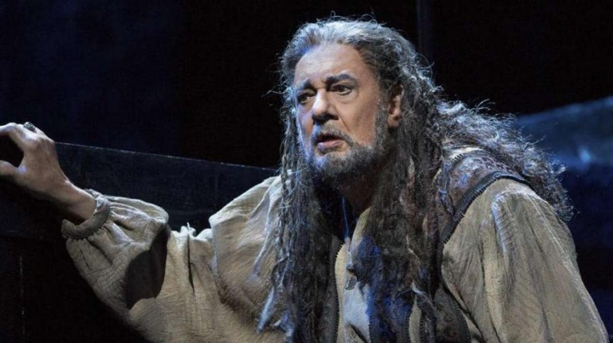 Plácido Domingo, en una producción de «Nabucco»