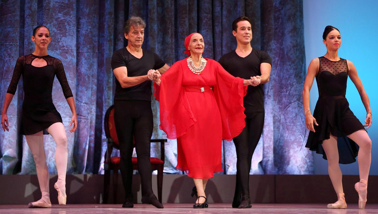 Alicia Alonso en la apertura del Festival de Danza de La Habana en 2016