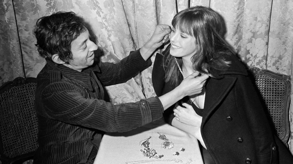 La pareja, durante la inauguración de una joyería en París, en diciembre de 1969