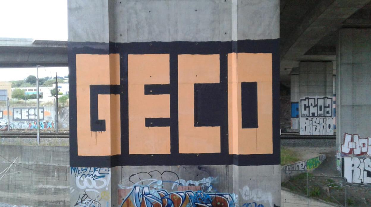 Uno de los grafitis de Geco en Lisboa