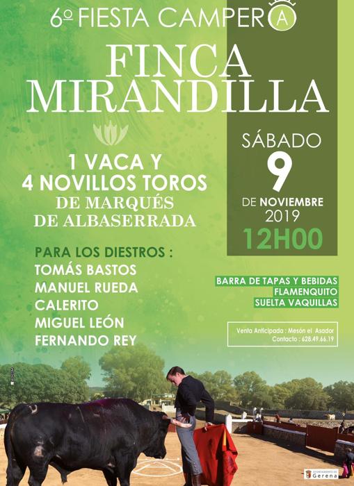 Fiesta campera en la ganadería del Marqués de Albaserrada