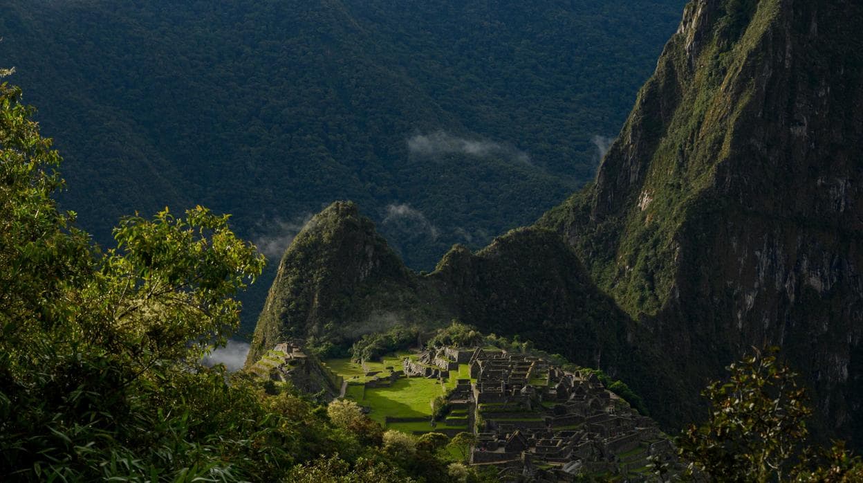 Vista desde del Machu Picchu desde un lugar más alto