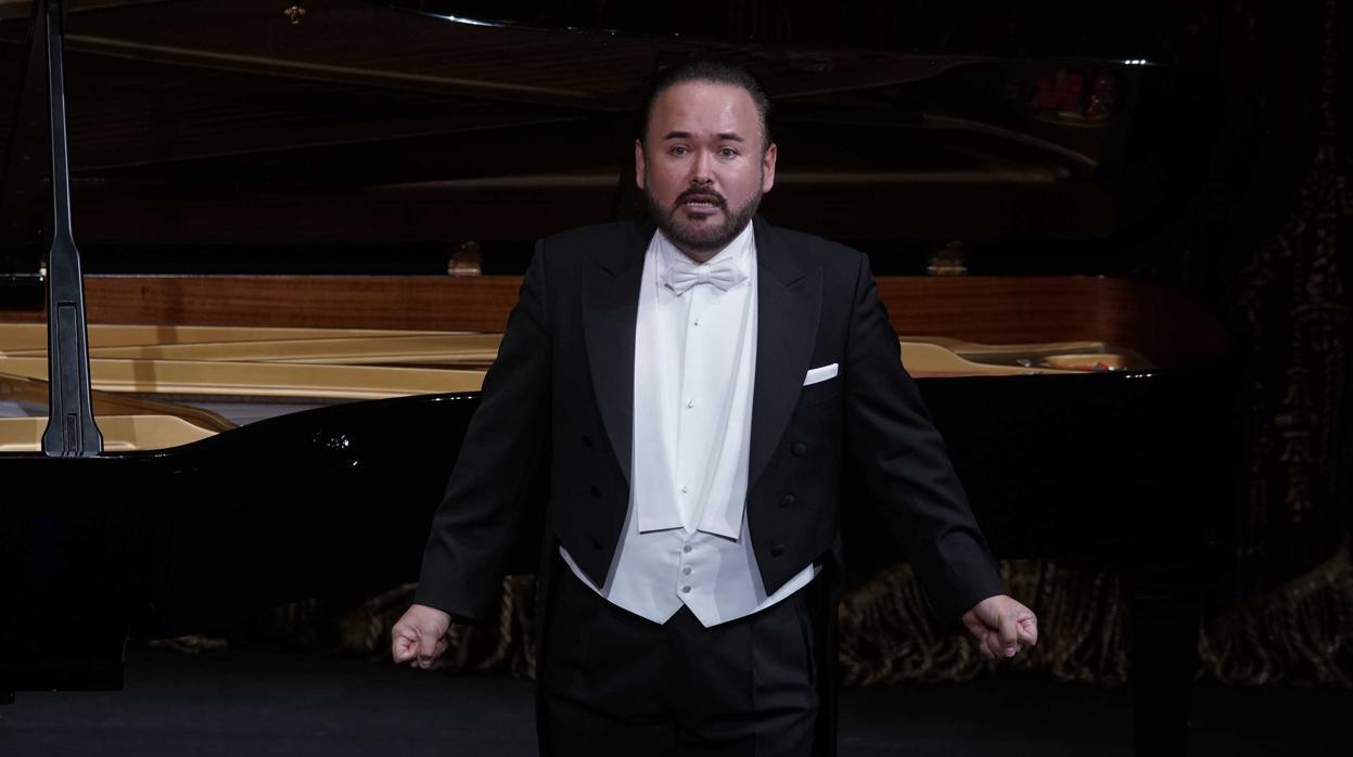 Javier Camarena, durante la gala que ofreció el miércoles en el Teatro Real