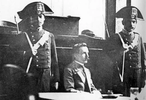 Vincenzo Peruggia, autor del robo de «La Gioconda» en 1911, durante el juicio