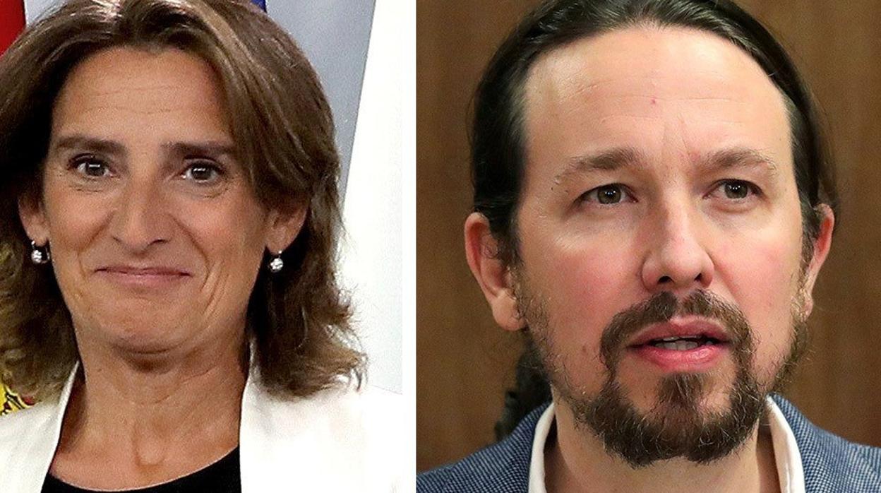 Teresa Ribera y Pablo Iglesias