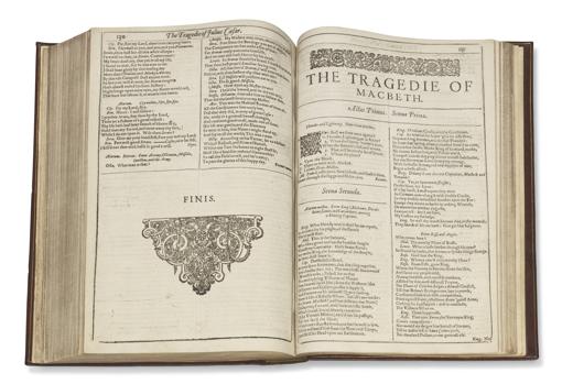 Subastan un ejemplar completo del «First Folio» de Shakespeare, obra cumbre de la literatura