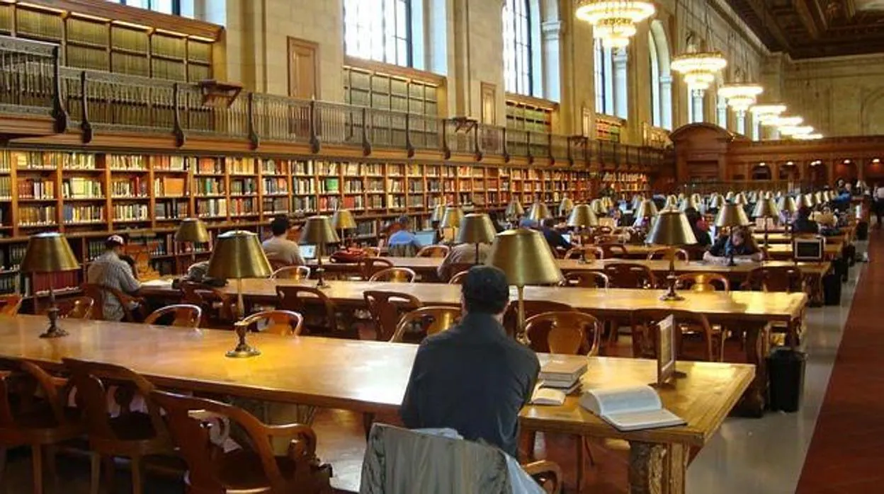 Una de las salas de la Biblioteca pública de Nueva York