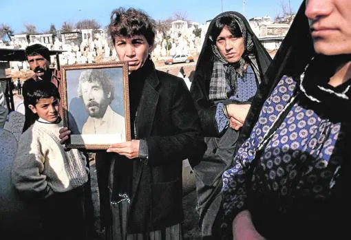 Una de las imágenes tomadas por Meiselas en el Kurdistán durante los años 90