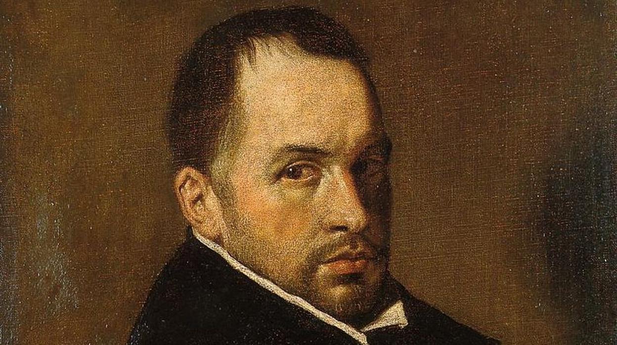 Detalle de «Retrato de un clérigo»