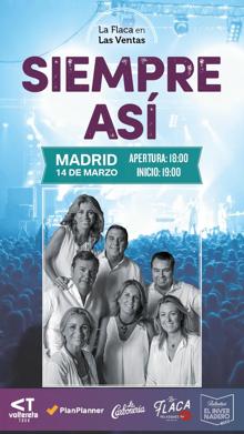 Cartel del concierto madrileño