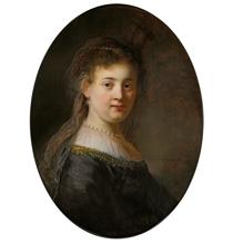 «Joven disfrazada, posiblemente Saskia» (1633), de Rembrandt. Rijksmuseum, Ámsterdam