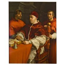 «Retrato de León X con los cardenales Giulio de Medici y Luigi De Rossi», de Rafael