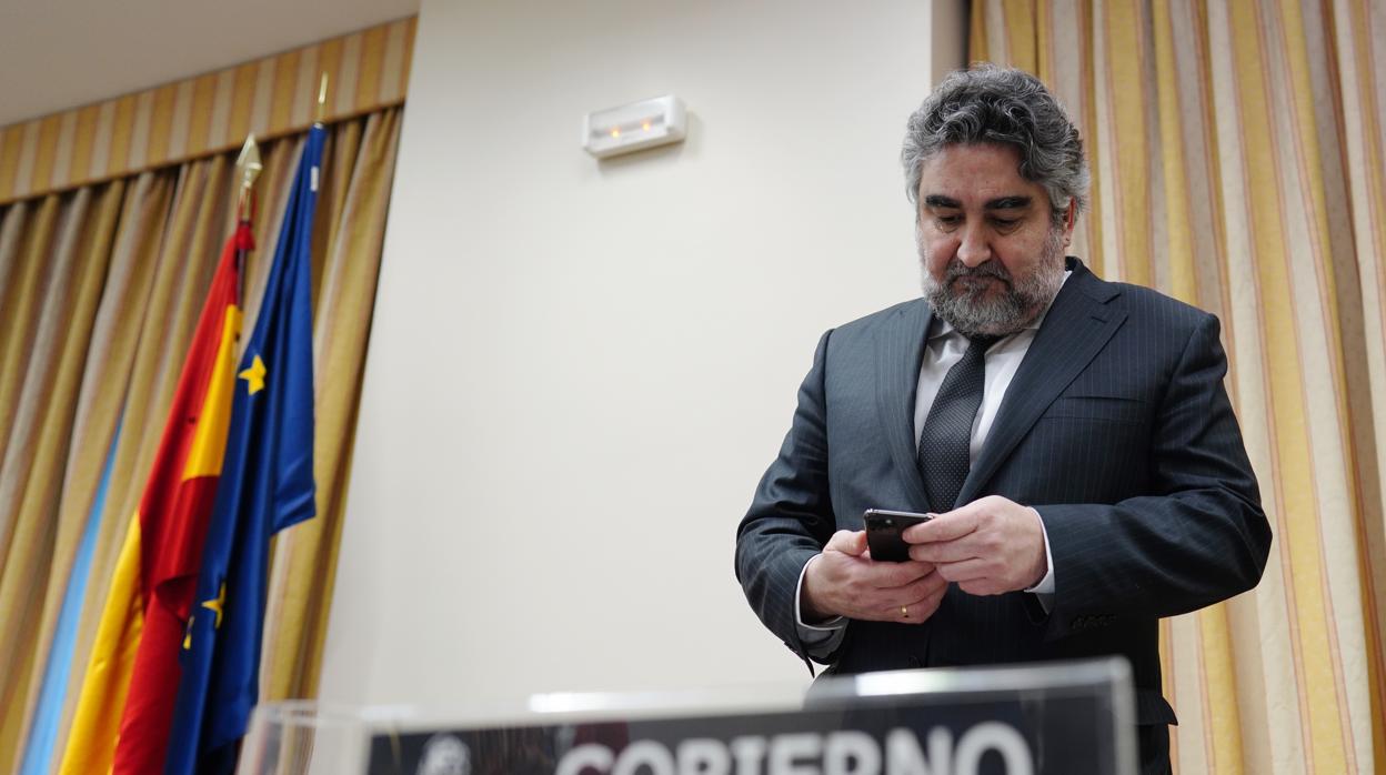 José Manuel Rodríguez Uribes, en la Comisión de Cultura en el Congreso