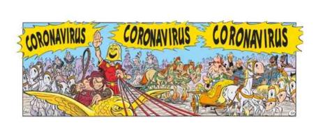 Astérix y Obélix ya lucharon contra «Coronavirus» en Italia