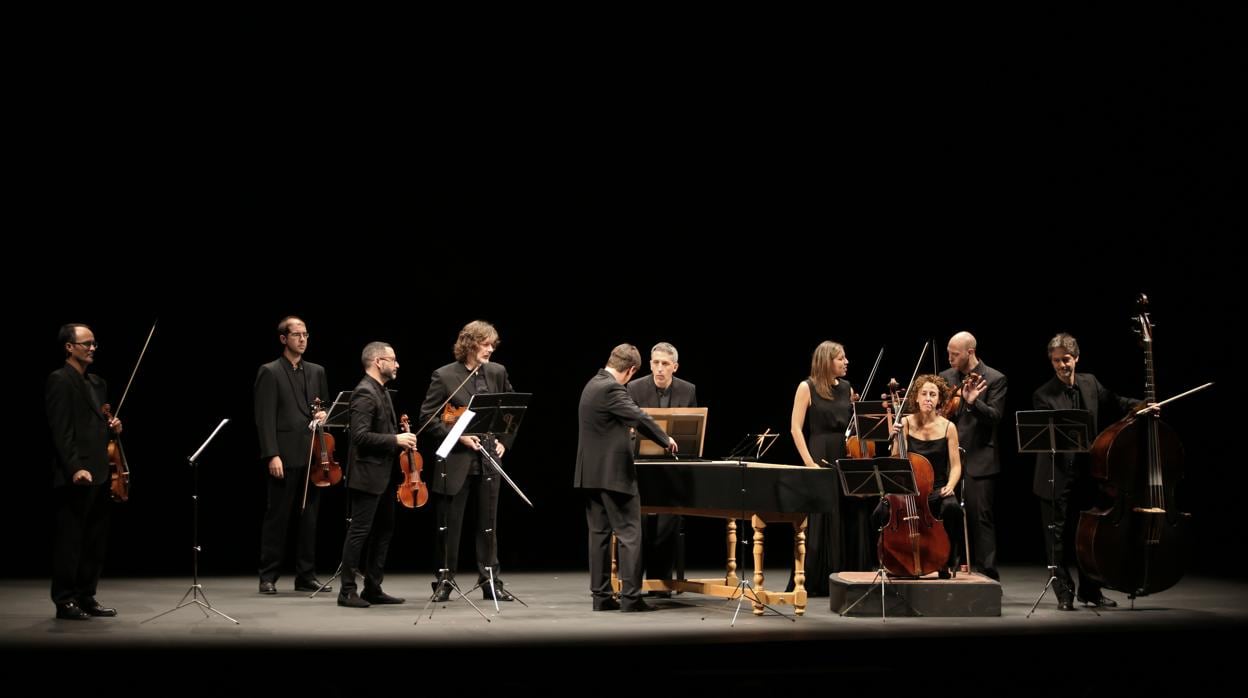 La Orquesta Barroca de Sevilla durante un concierto