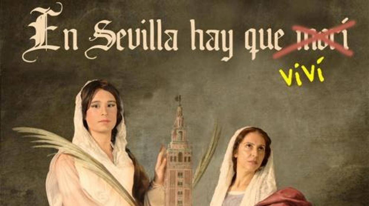 Fragmento del cartel de la obra «En Sevilla hay que morí»