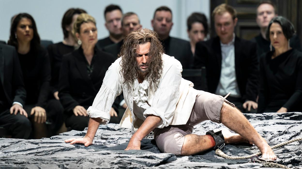 Jonas Kaufmann, en una escena del «Fidelio» del Covent Garden
