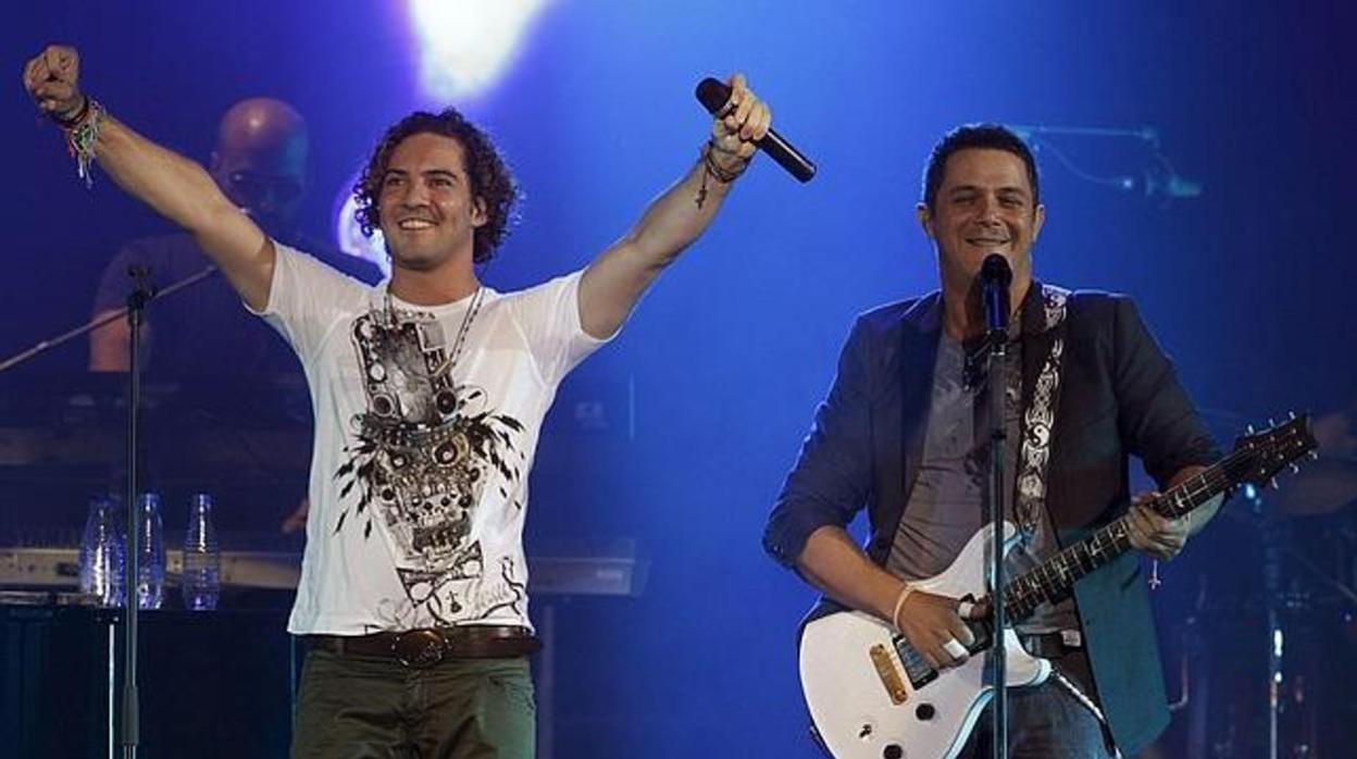 David Bisbal y Alejandro Sanz