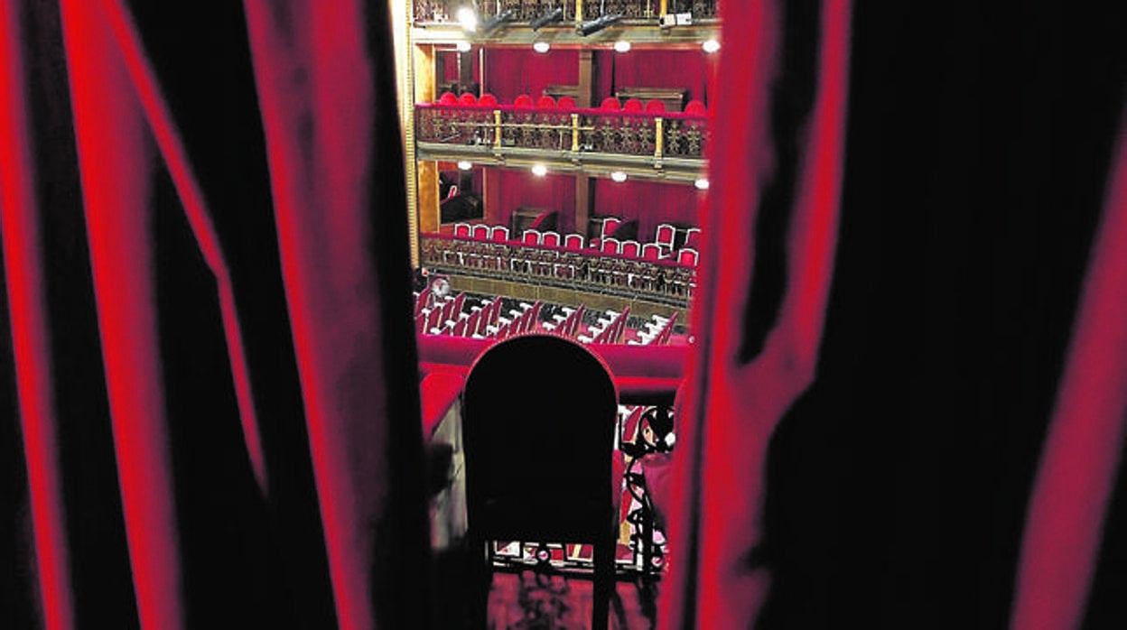 Vista del Teatro Español desde uno de los palcos del segundo piso