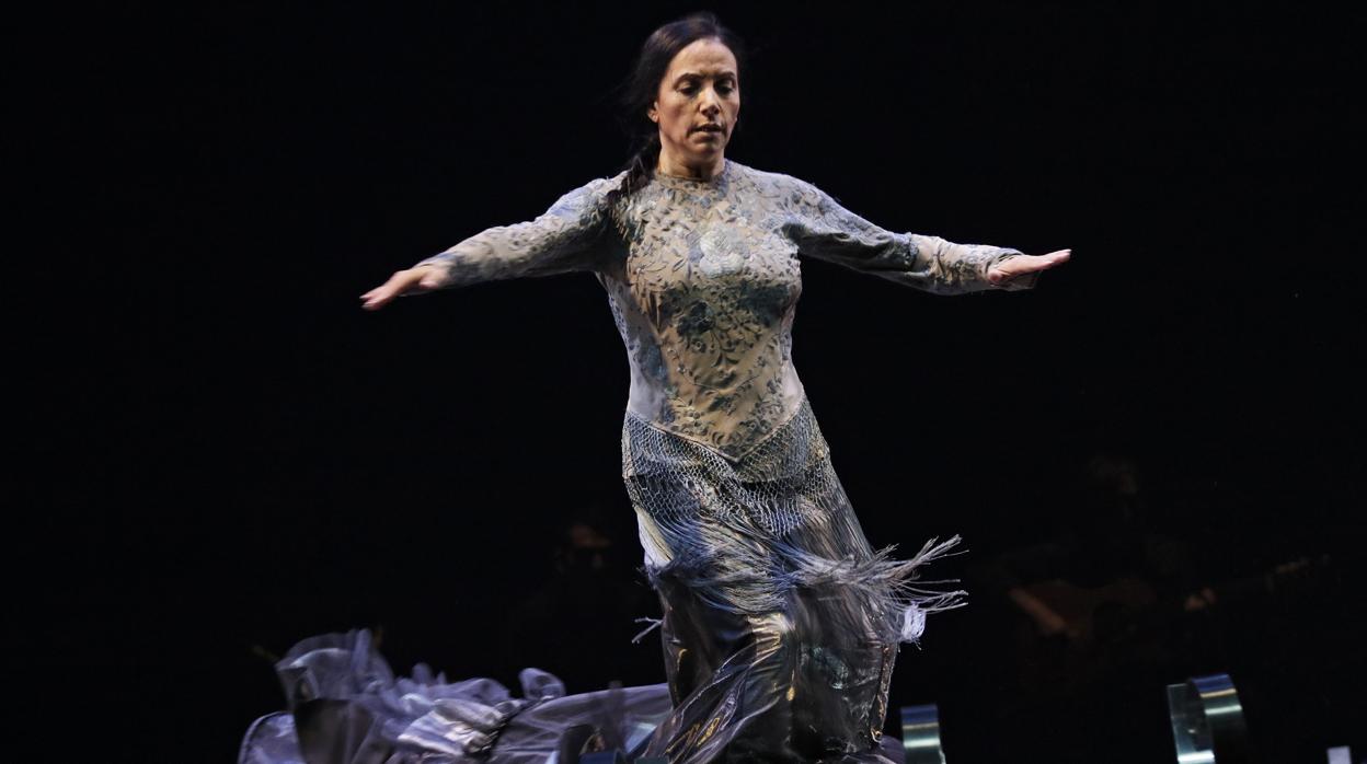 Eva Yerbabuena durante su actuación en la pasada edición de la Bienal de Flamenco