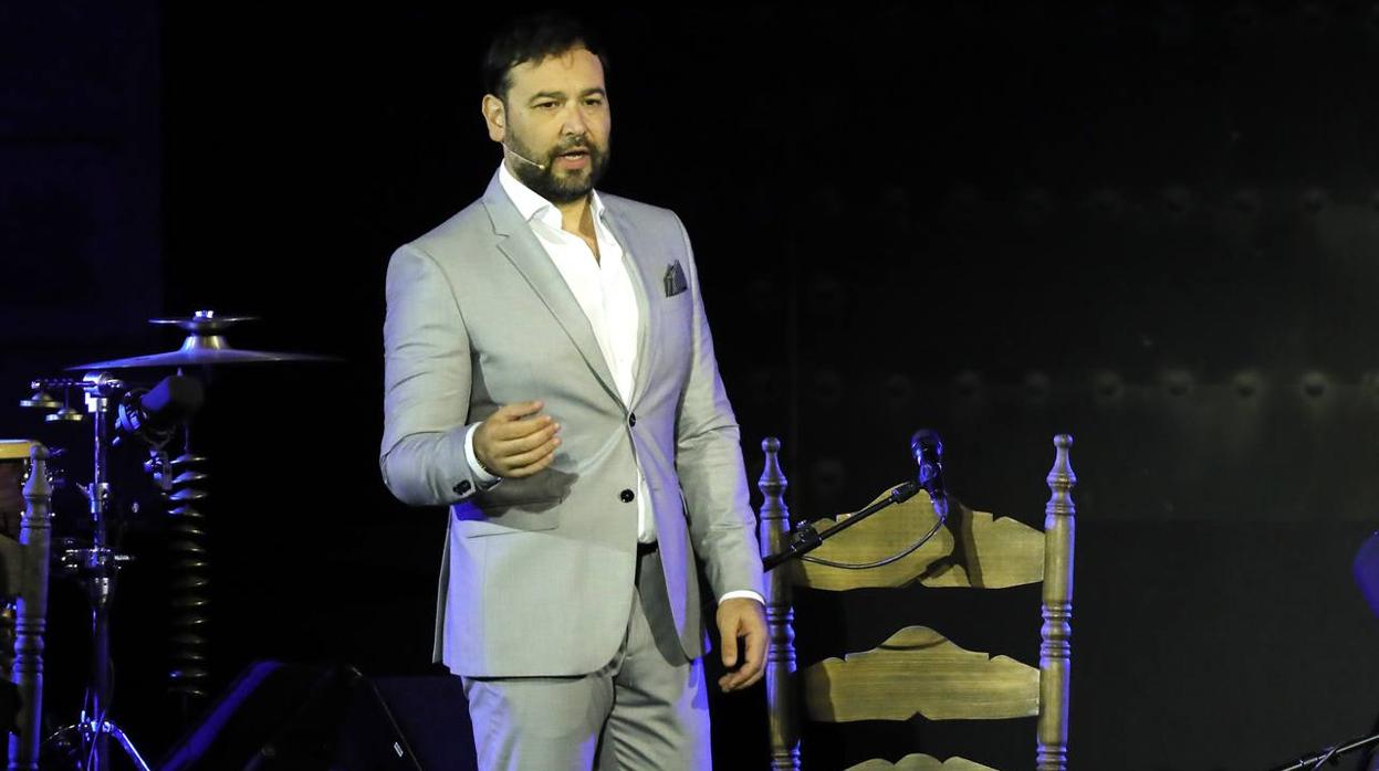 El cantaor lebrijano durante una Bienal