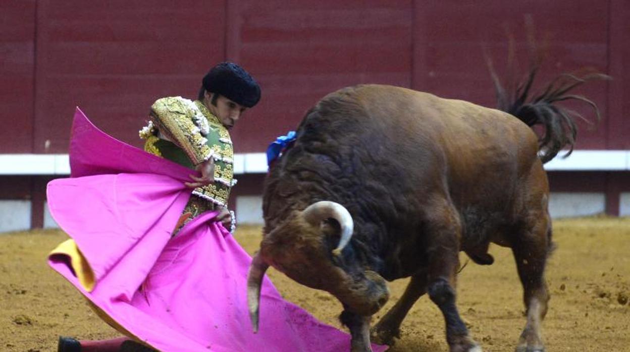 Cayetano, en la plaza de toros de Burgos