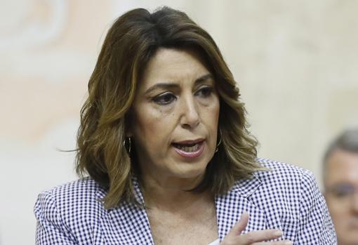 La secretaria general del PSOE-A y expresidenta de la Junta, Susana Díaz