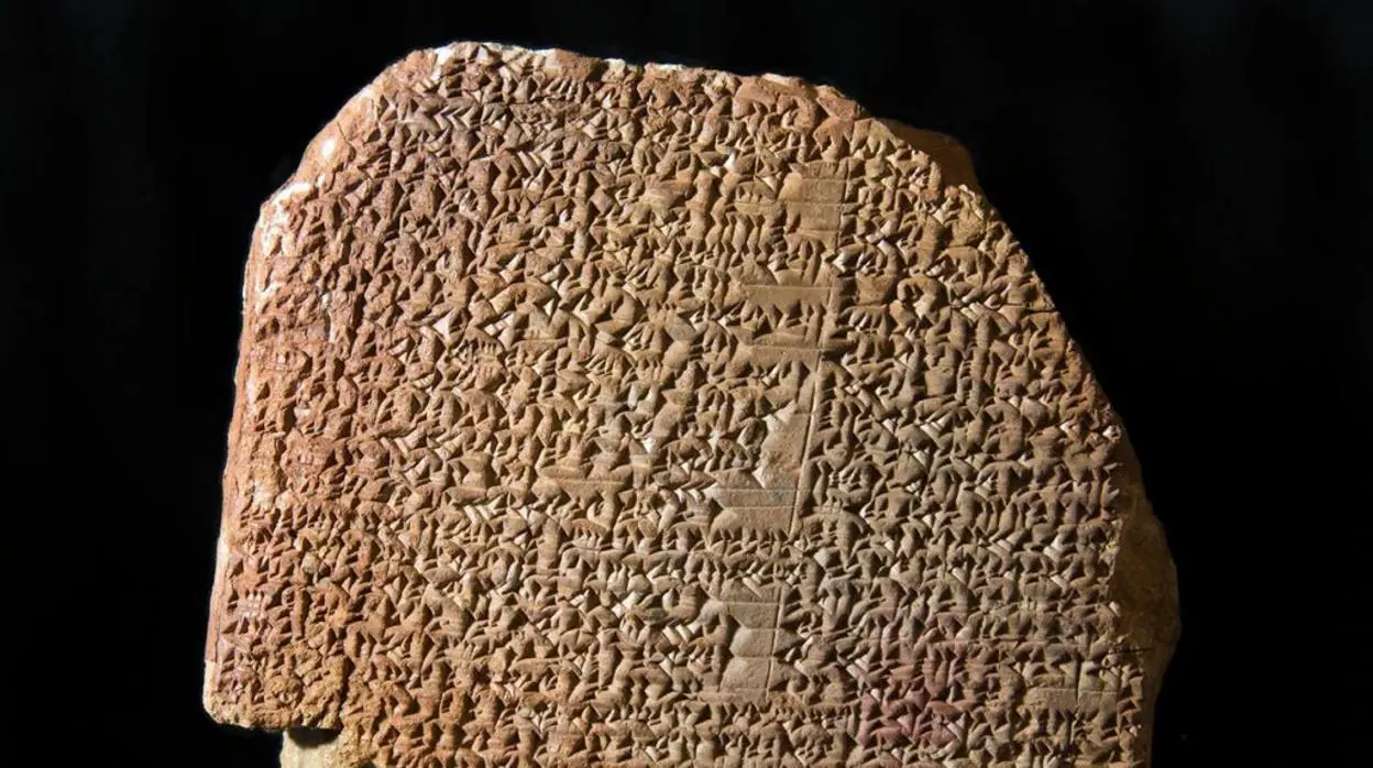 La tablilla de Gilgamesh que se expuso en el Museo de la Biblia de Washington