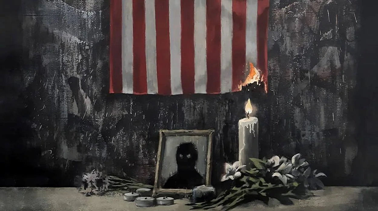 Obra de Banksy en repulsa por la muerte de George Floyd