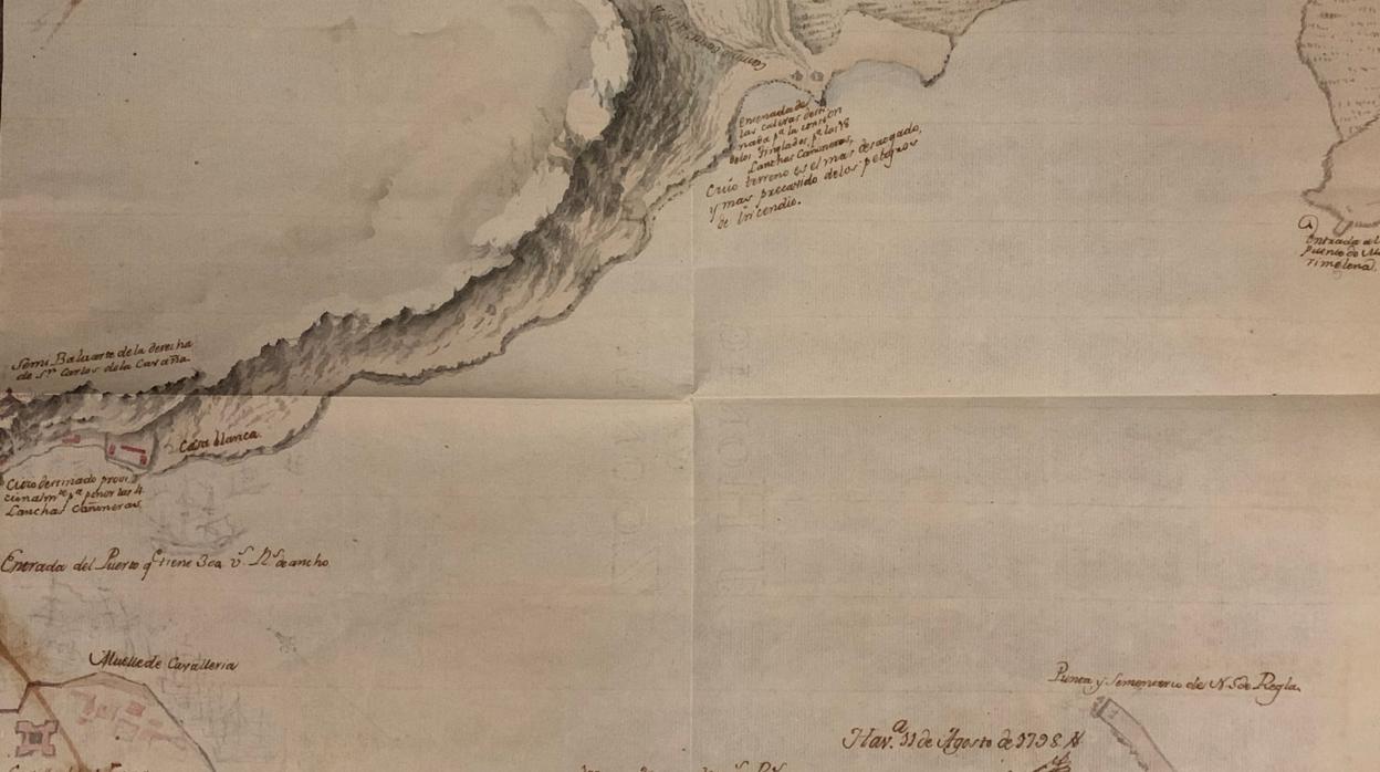 El mapa inédito de La Habana de 1798 encontrado en el Archivo General de Indias