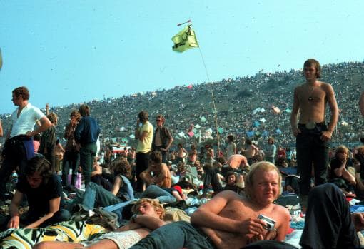 Imagen del festival de la Isla de Wight en 1970