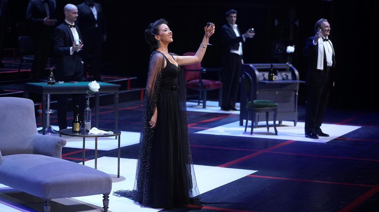 La norteamericana Lisette Oropesa anoche en el Teatro Real