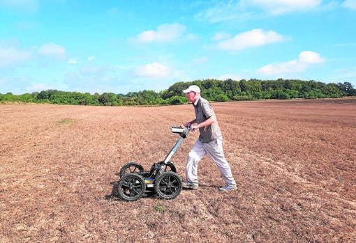Vincent Gaffney, trabajando en el proyecto