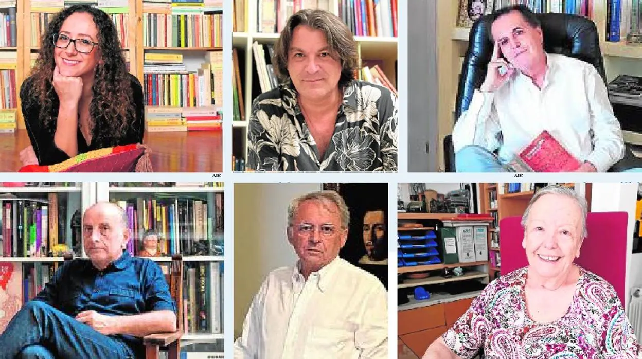 Christine Linares, David Peña «Dorantes», Juan Cobos Wilkins, Curro González, Juan Suárez y María Galiana