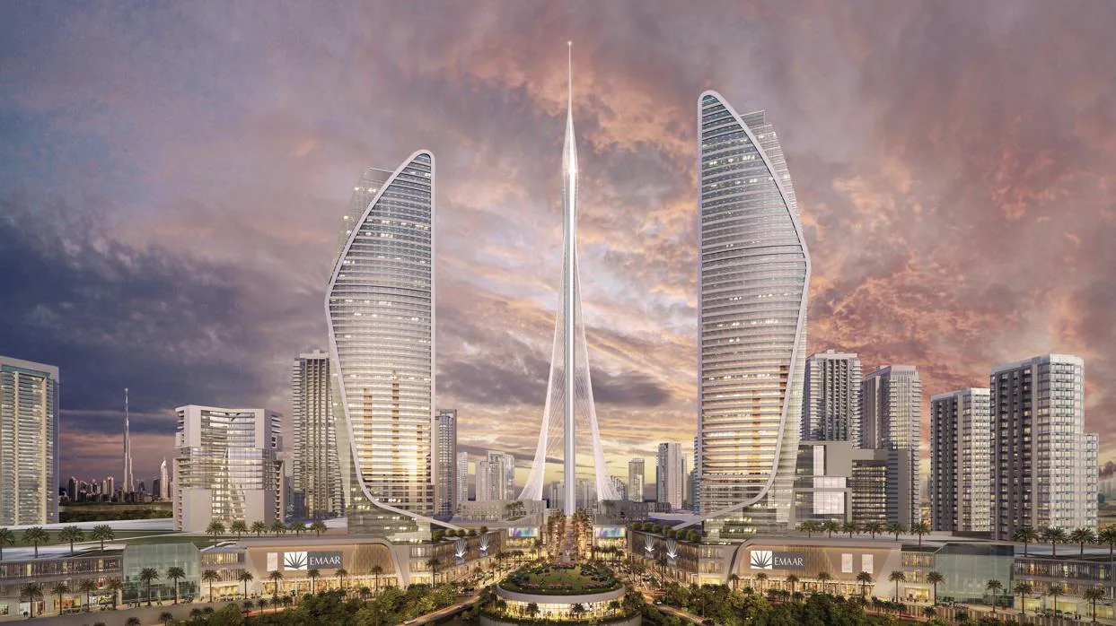 El imparable ascenso de la torre de Calatrava de Dubái para convertirse en la más alta del mundo