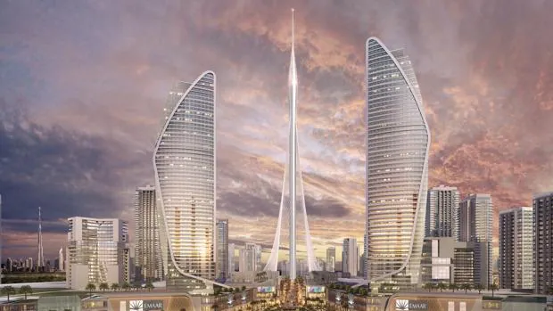 El imparable ascenso de la torre de Calatrava de Dubái para convertirse en la más alta del mundo