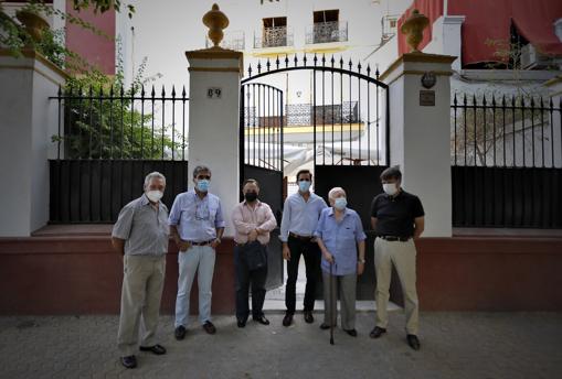 Rafael Torres, Emilio Muñoz, Pepe Luis Vargas, Juan Ortega, Rafael Chicuelo y Manuel Chicuelo