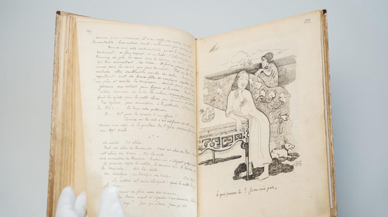 Sale a la luz un manuscrito de Gauguin, uno de los más importantes de la historia del arte