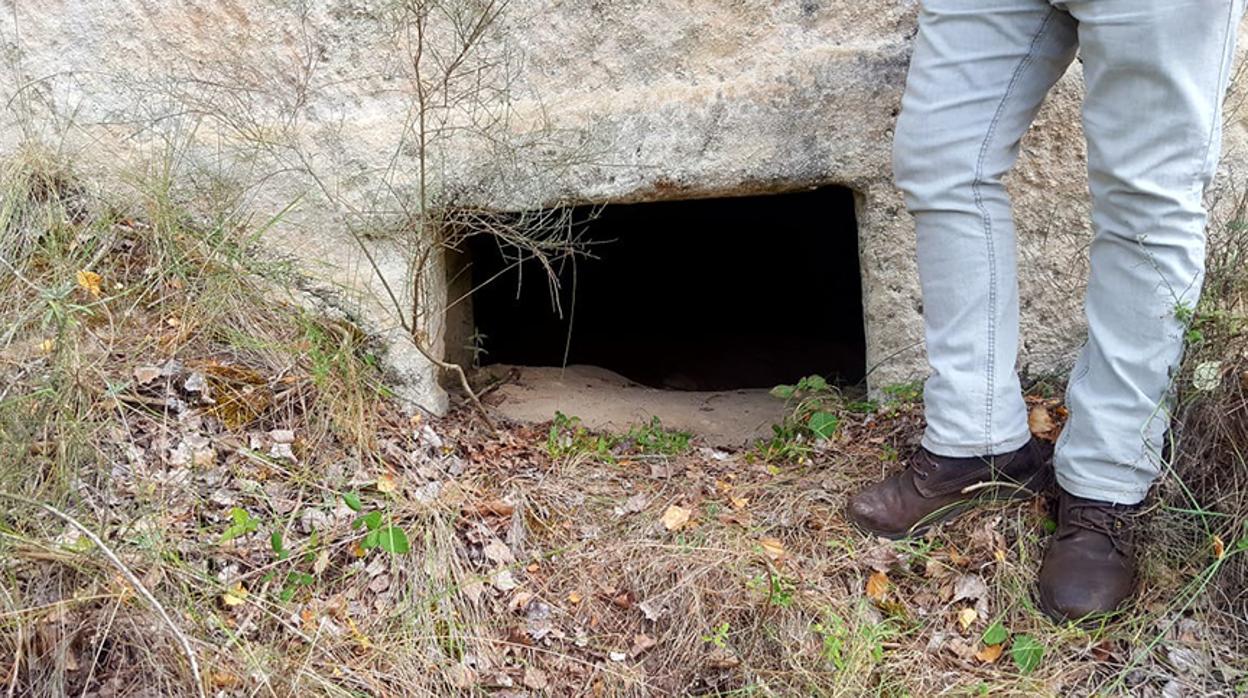 La entrada de la cueva