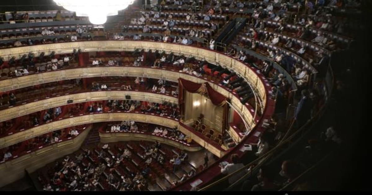 Platea palcos y "paraíso" del Teatro Real