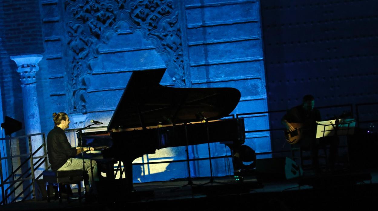 El pianista Andrés Barrios durante su actuación en la Bienal de Sevilla