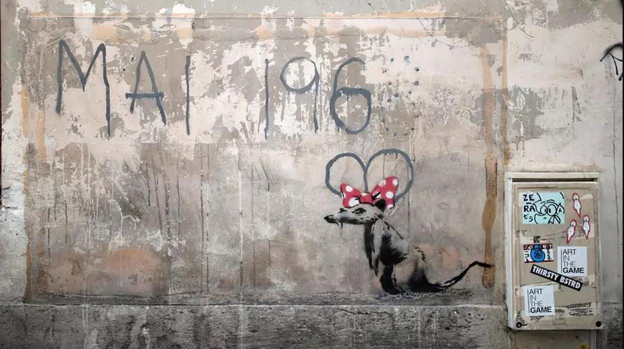 El mural de Banksy que ha sido eliminado en Paría