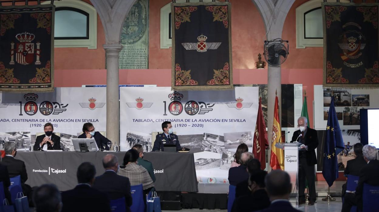 Patio de la sede de la Fundación Cajasol en Sevilla