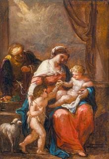 «La Sagrada Familia con Juan Bautista niño», de Angelica Kauffmann