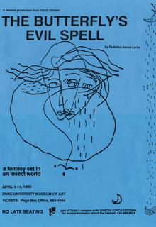 Cartel para «The Butterfly’s Evil Spell», bajo la dirección de Johnny Simons (Duke, Estados Unidos, 1991)