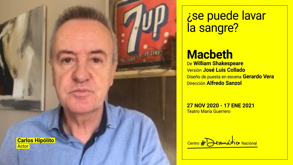 Carlos Hipólito: «Este "Macbeth" es un homenaje a Gerardo Vera»