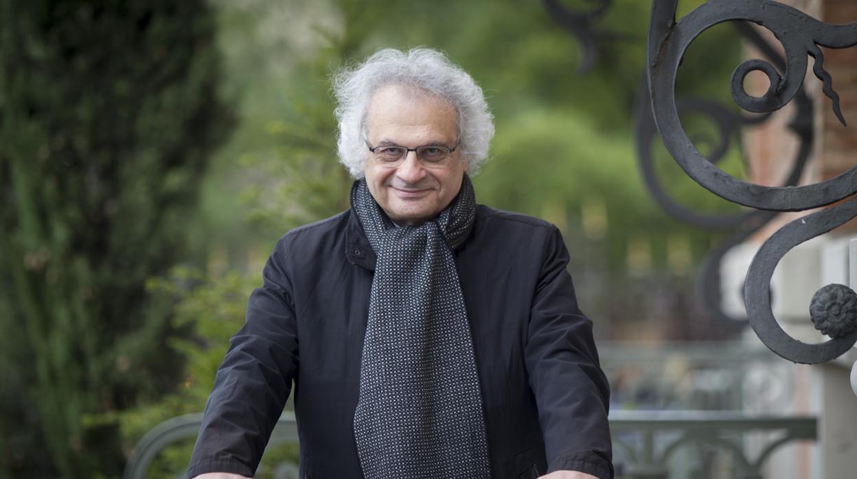 El escritor Amin Maalouf, fotografiado en su última visita a Madrid, en octubre de 2019