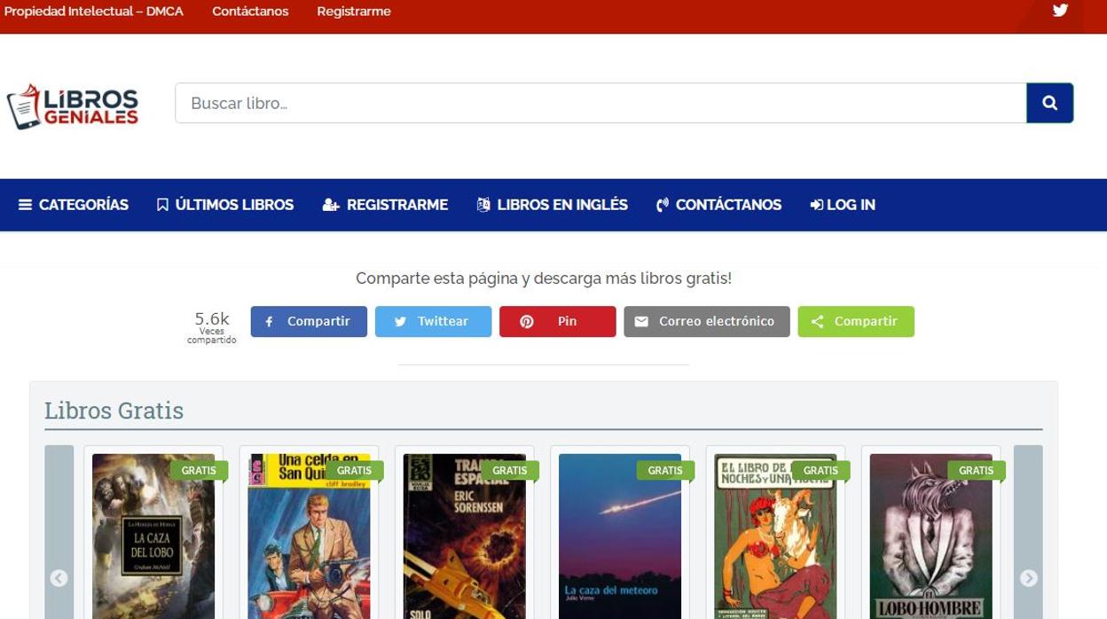 La justicia bloquea la web librosgeniales.com, con acceso a más de 400.000 libros piratas