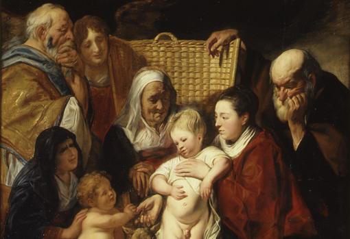 Detalle de «La Sagrada Familia» de Jordaens, del Metropolitan Museum de Nueva York