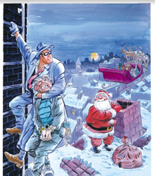 Portada para la reedición de The Christmas Spirit (1989), de Will Eisner